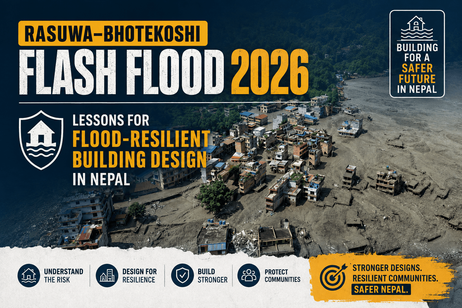 Rasuwa–Bhotekoshi Flash Flood 2026: Lessons for Flood-Resilient Building Design in Nepal