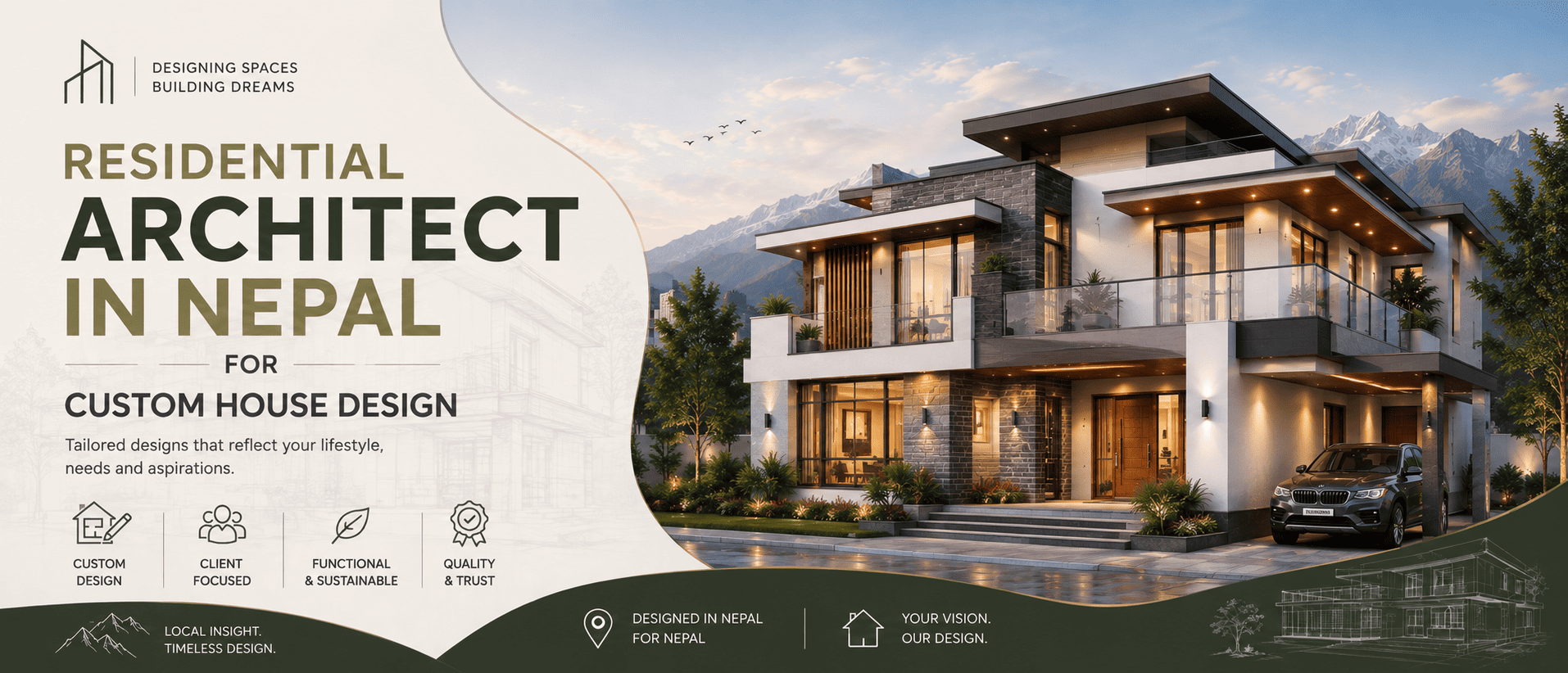 Residential Architecture in Nepal for Custom House Design